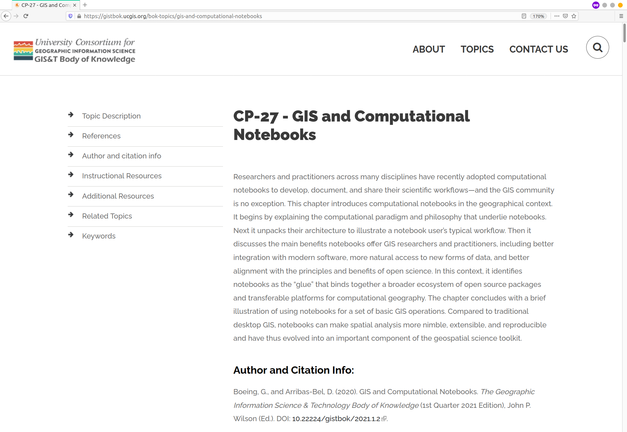 GIS and notebooks
